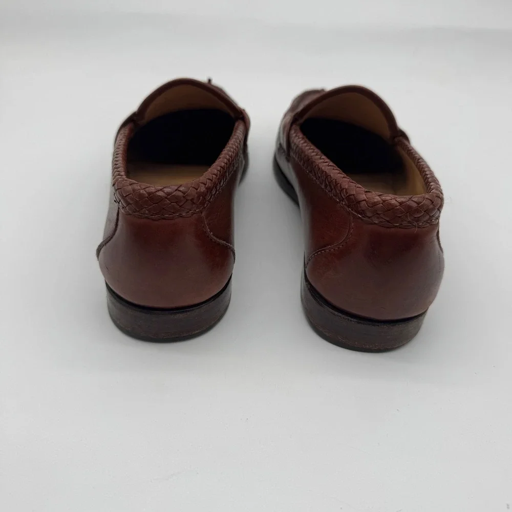 Allen Edmonds Maxfield Tassel Loafers Woven Leather Dress Shoes Slip On Size  9D